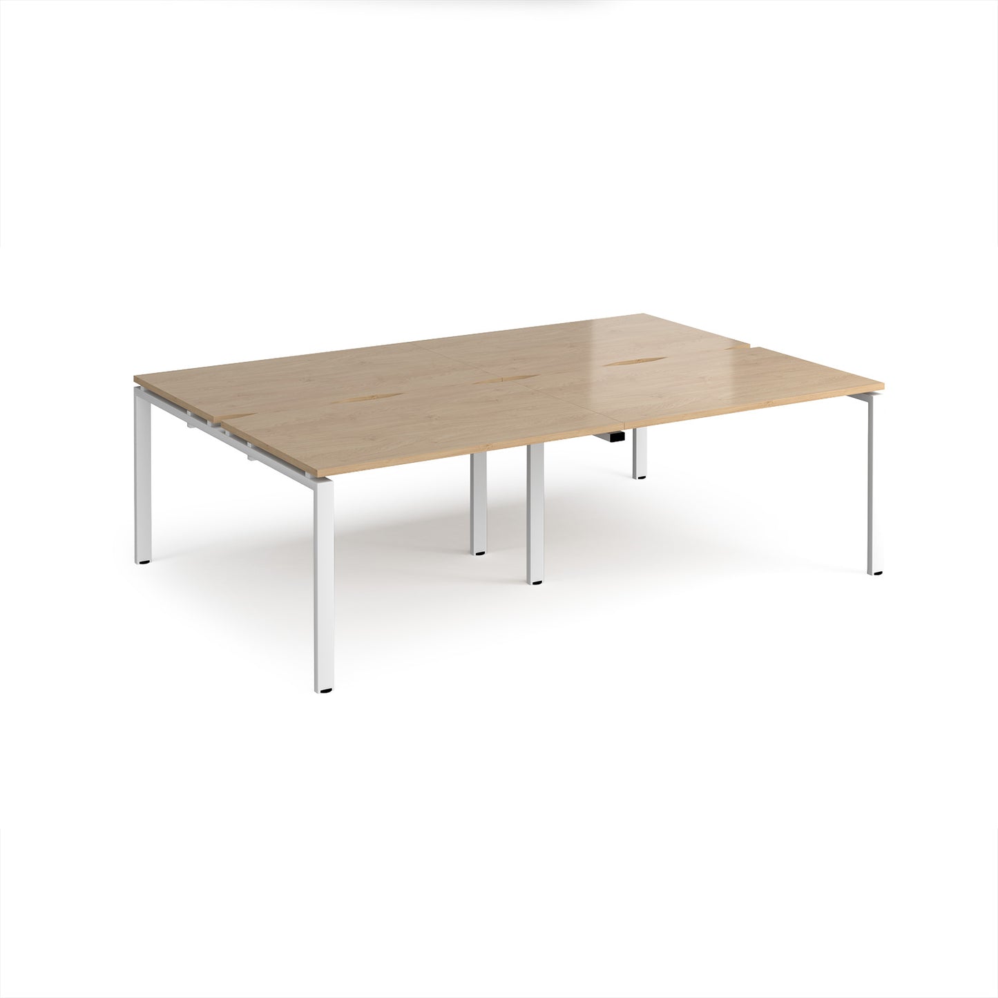 Adapt double back to back desks 1600mm deep - E2416-WH-KO