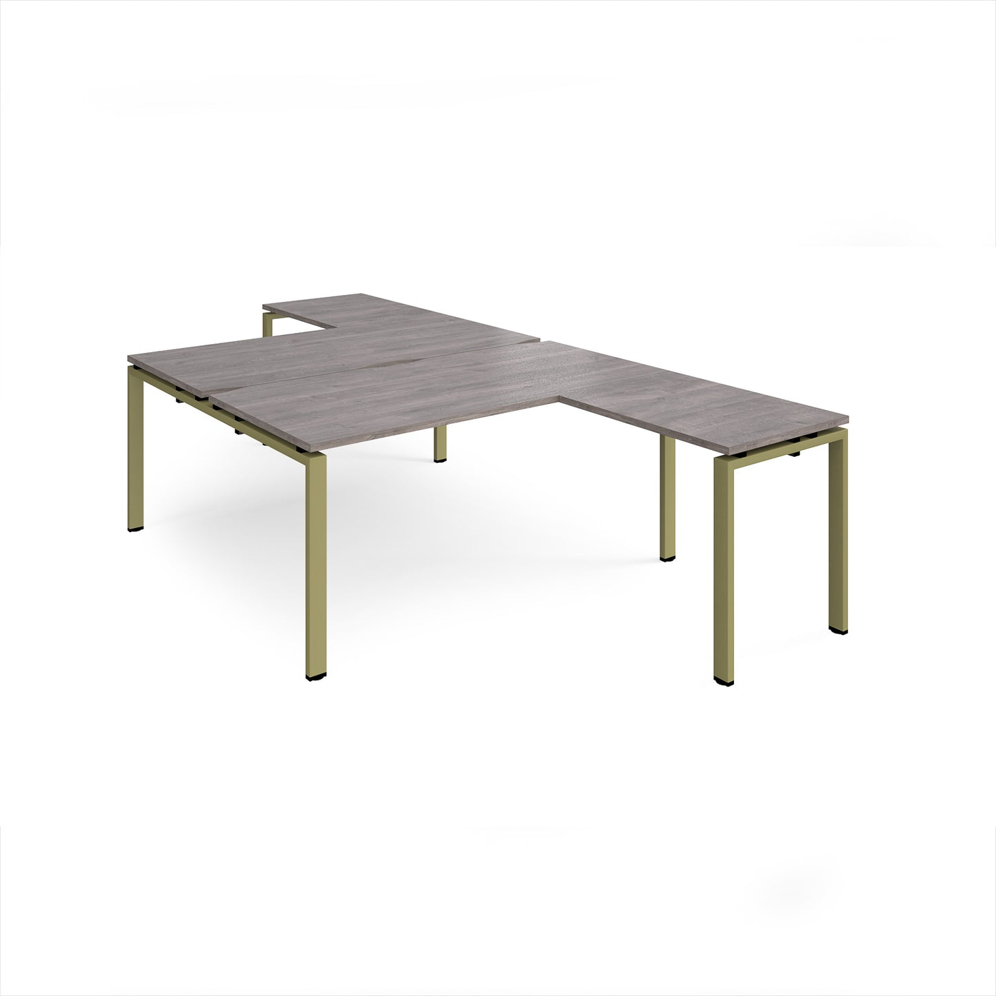 Adapt back to back desk with return - ER16168-GN-GO