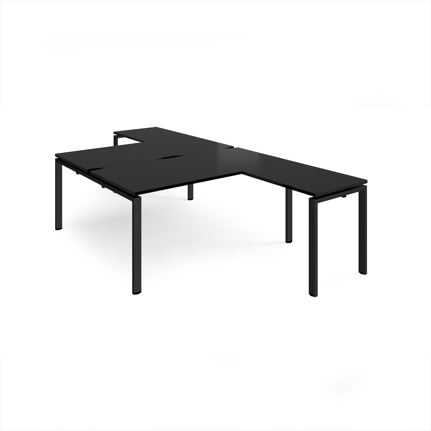 Adapt back to back desk with return - ER16168-K-BK