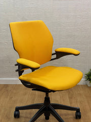 Humanscale Freedom Office Chair In Yellow Fabric