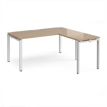 Adapt straight desk with return - ER1688-WH-KO