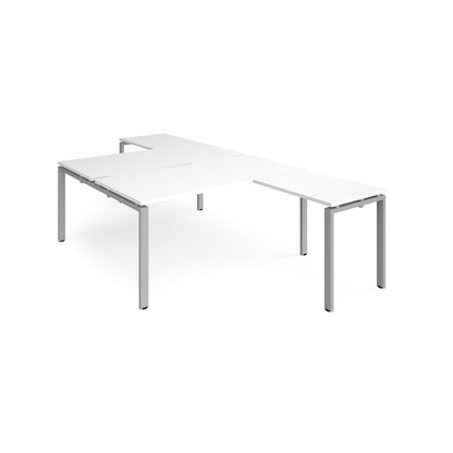 Adapt back to back desk with return - ER16168-S-WH