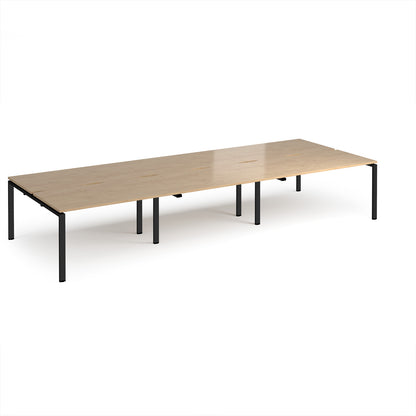 Adapt triple back to back desks 1600mm deep - E4216-K-KO