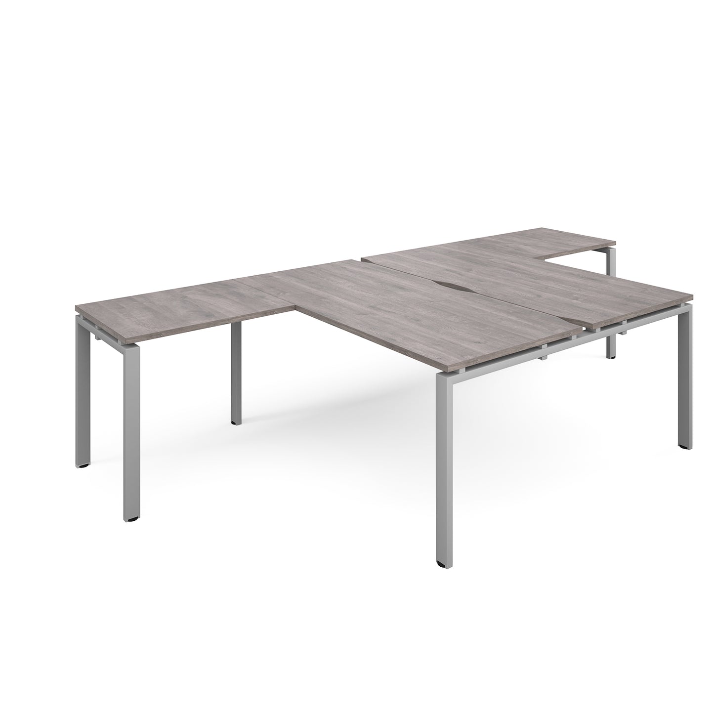 Adapt back to back desk with return - ER16168-S-GO