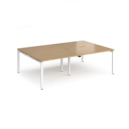 Adapt double back to back desks 1600mm deep - E2416-WH-O