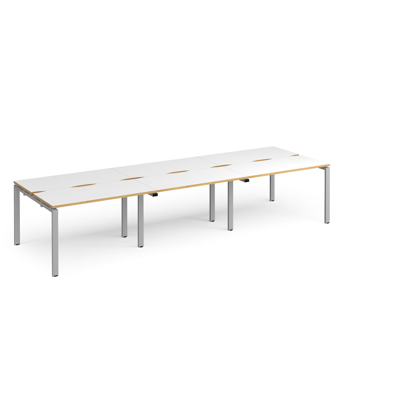 Adapt triple back to back desks 1200mm deep - E3612-S-WO