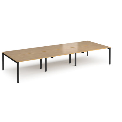 Adapt triple back to back desks 1600mm deep - E4216-K-O