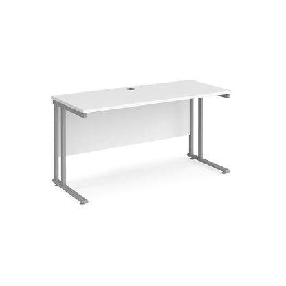 Maestro 25 cantilever 600mm deep desk - MC614SWH