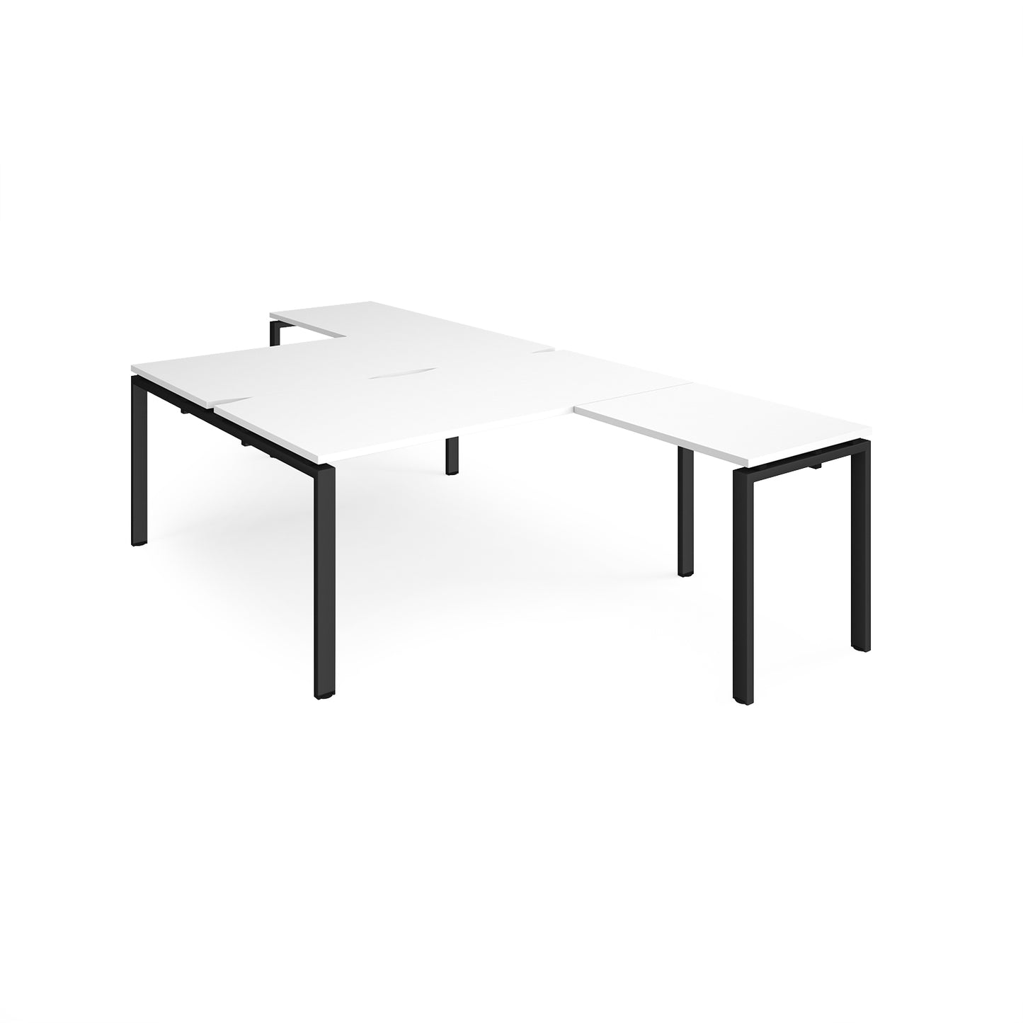 Adapt back to back desk with return - ER16168-K-WH