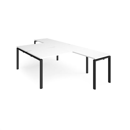 Adapt back to back desk with return - ER16168-K-WH