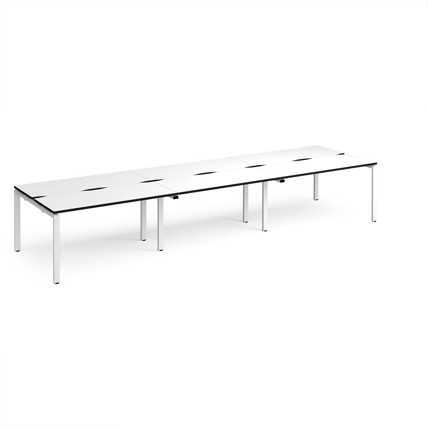 Adapt triple back to back desks 1200mm deep - E4212-WH-WK