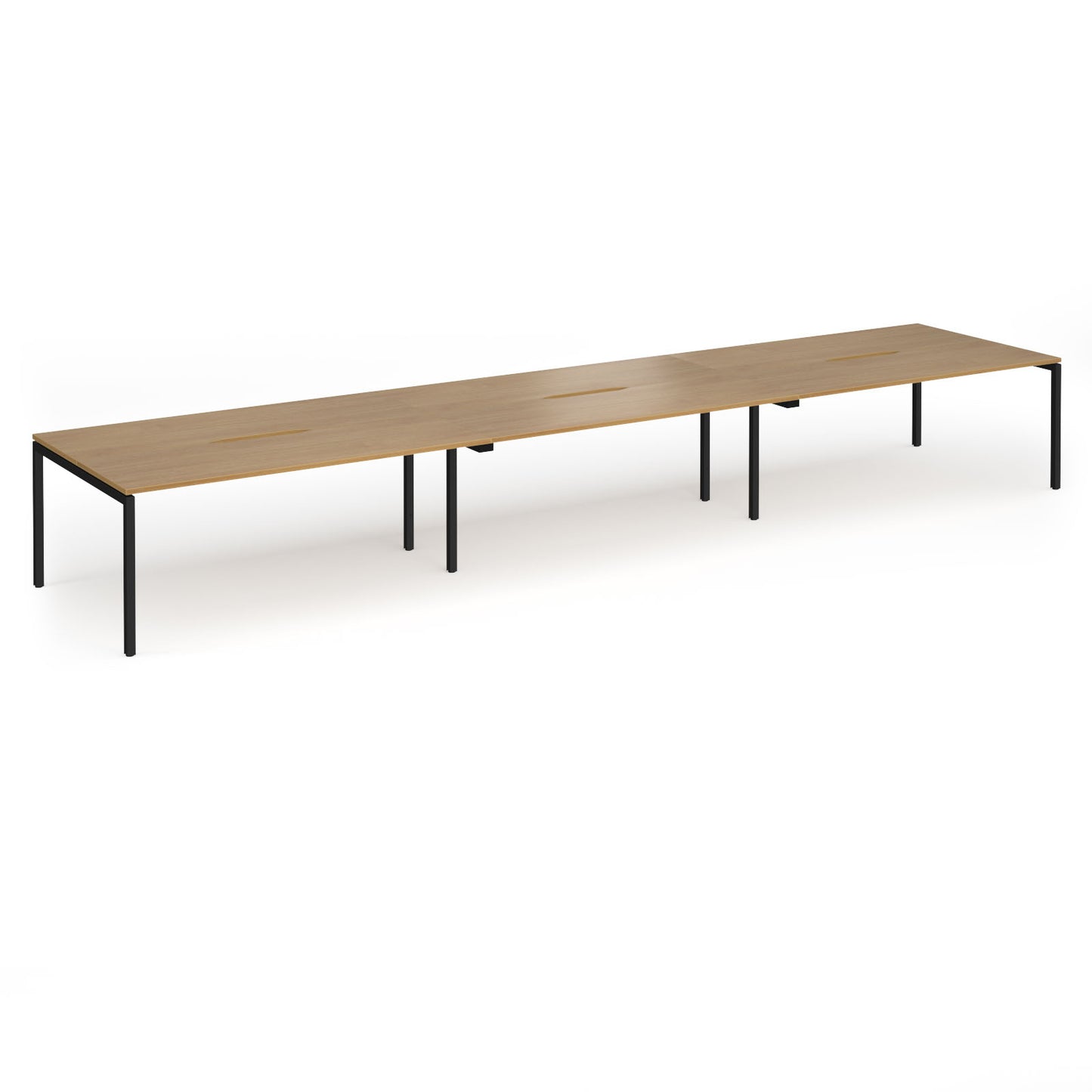 Connex Plus Goal Post Double Back to Back Desks 1200mm deep - GCO5412-K-O