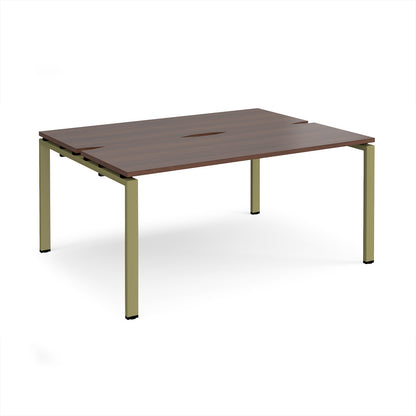 Adapt back to back desks 1200mm deep - E1612-GN-W