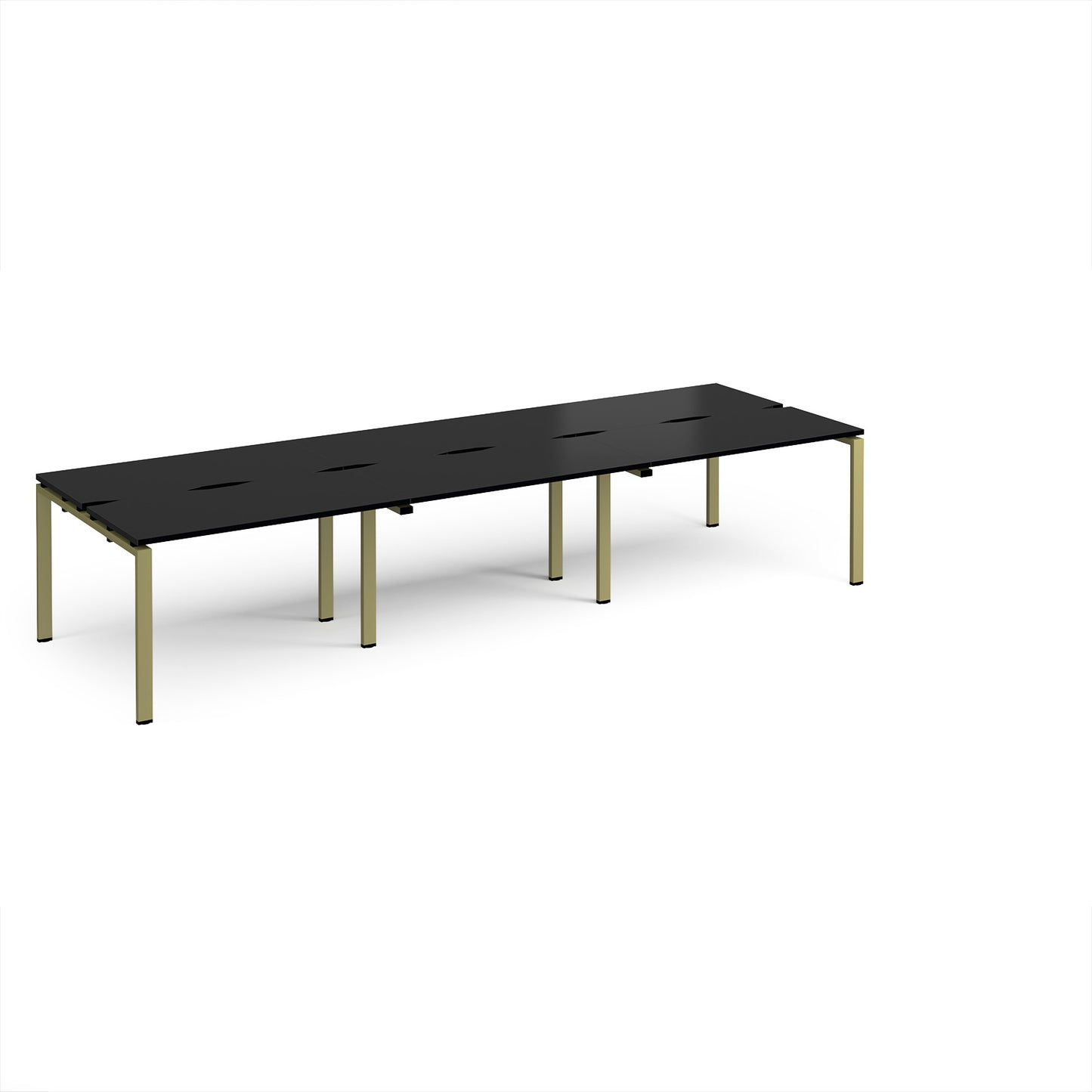 Adapt triple back to back desks 1200mm deep - E3612-GN-BK
