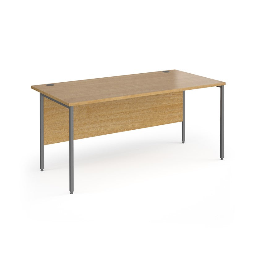 H-Frame straight desk 80cm deep
