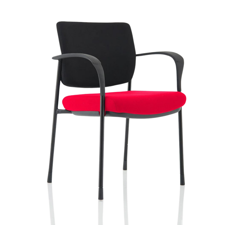 Brunswick Deluxe Medium Back Stacking Visitor Office Chair with Arms Bespoke