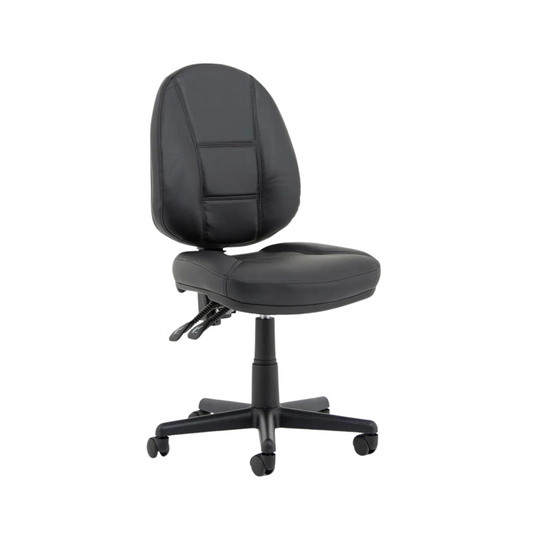 Jackson Medium Back Black Leather Task Operator Office Chair