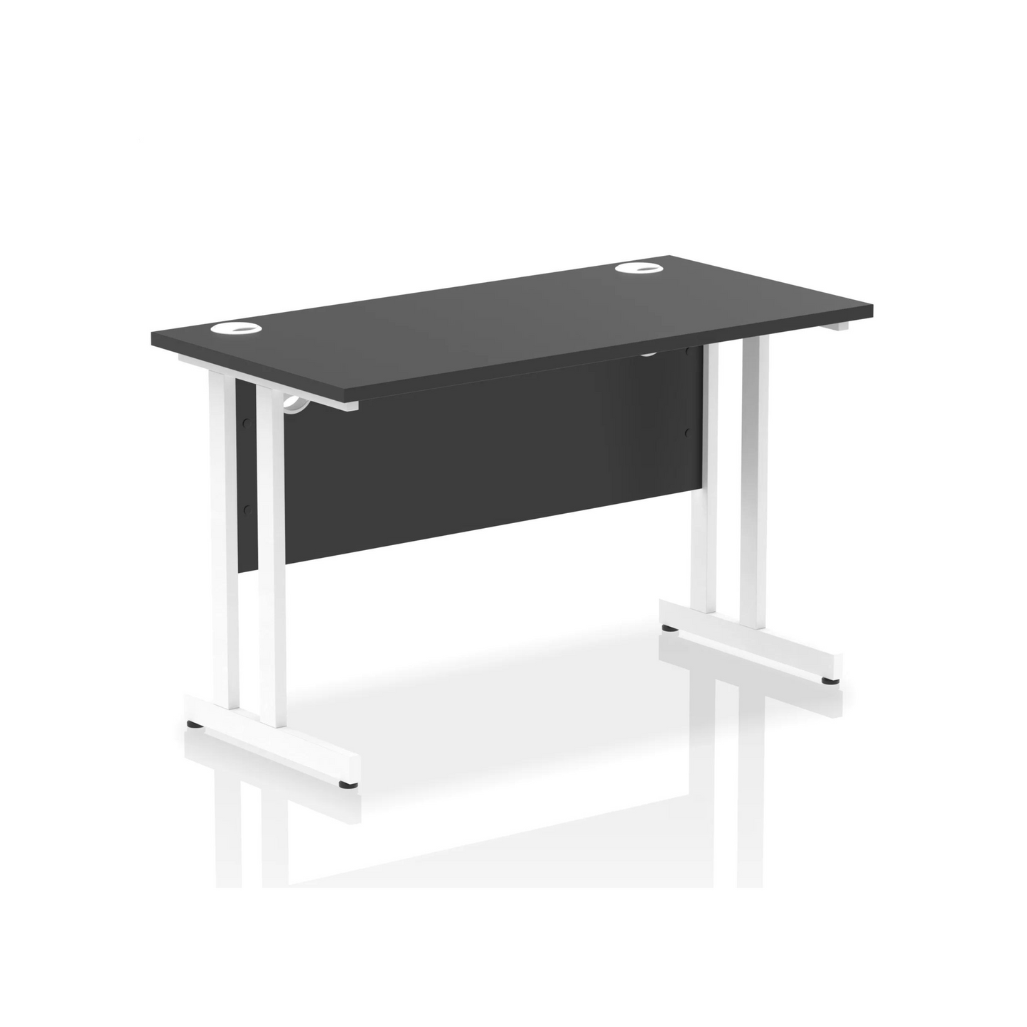 Impulse 1000mm Slimline Desk Cantilever Leg - Black