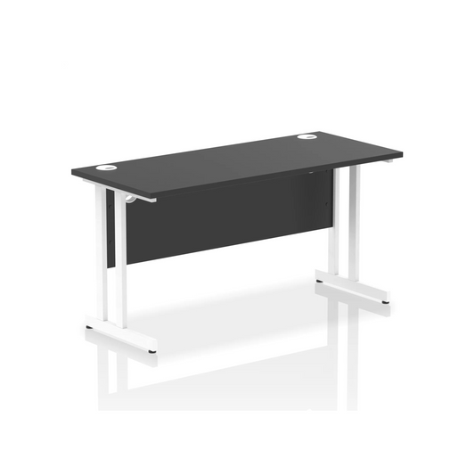 Impulse 1400mm Slimline Desk Cantilever Leg - Black