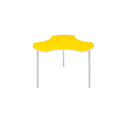 Metalliform Connect Shaped Table - 940 x 890mm