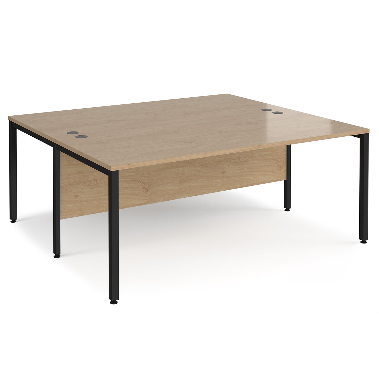 Maestro 25 bench back to back straight desks 1600mm - MB1816BKKO