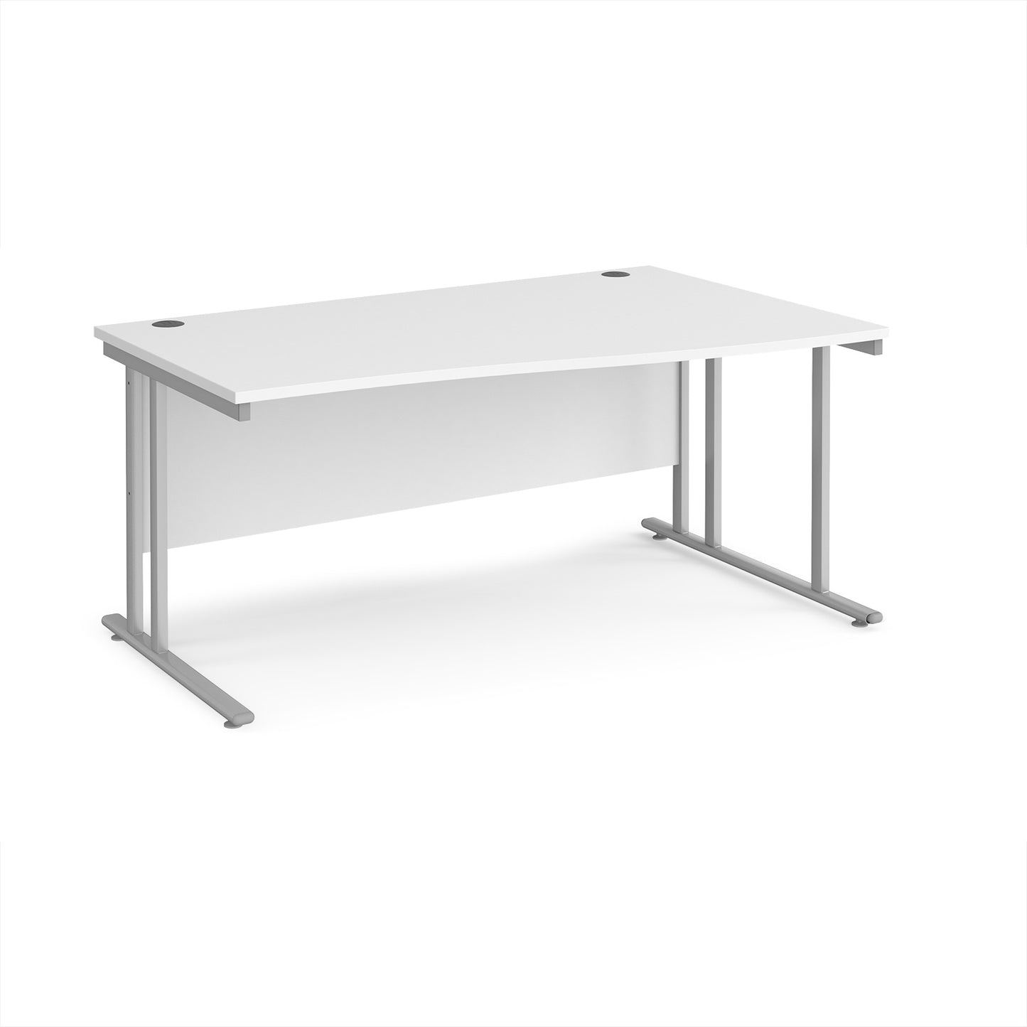 Maestro 25 cantilever right hand wave desk - MC16WRSWH
