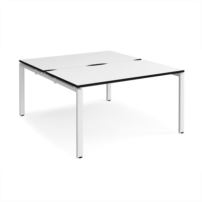 Adapt back to back desks 1600mm deep - E1416-WH-WK