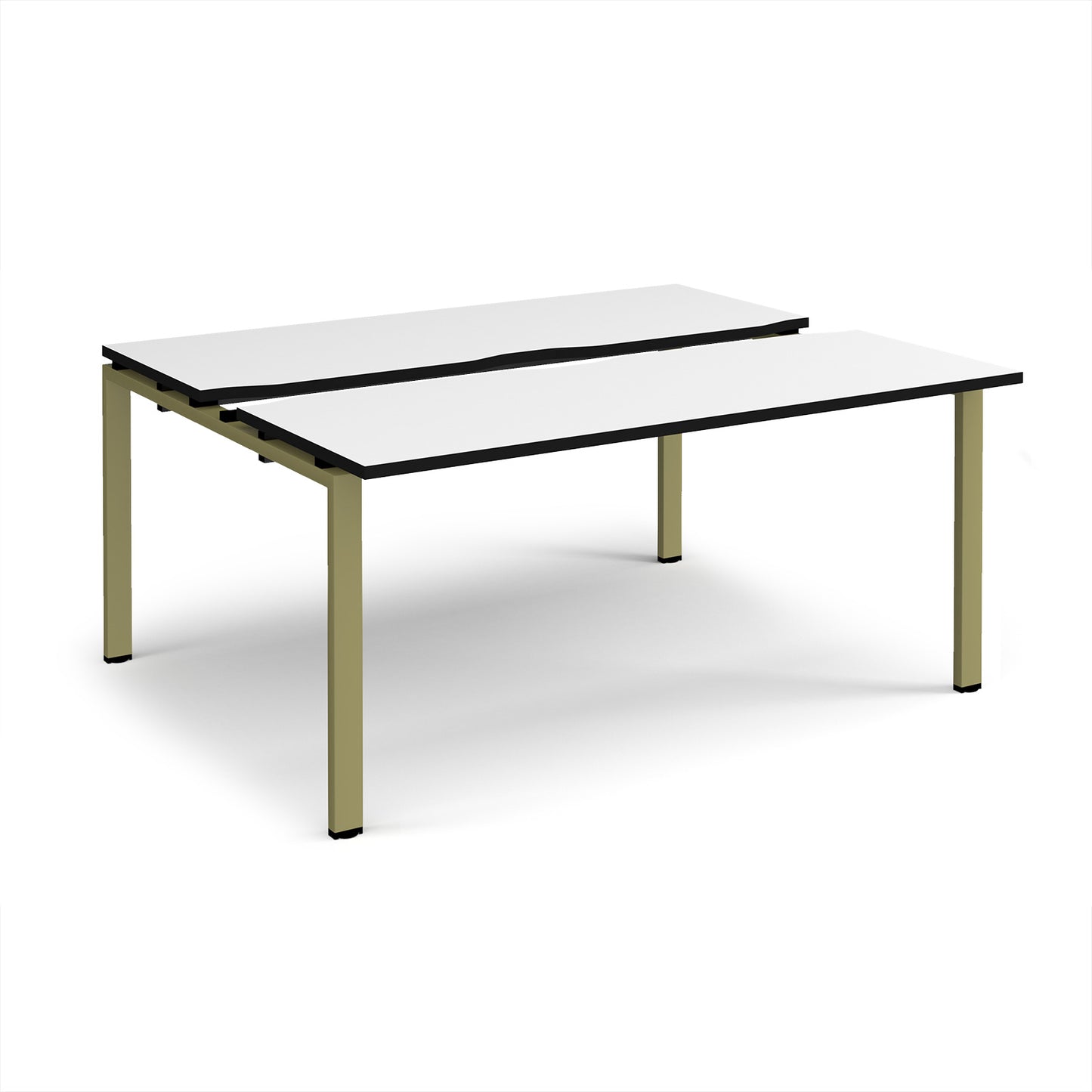 Adapt sliding top B2B desks 1200mm deep - STE1612-GN-WK