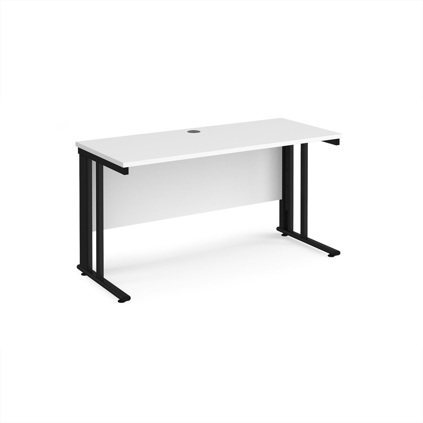 Maestro 25 cable managed 600mm deep desk - MCM614KWH