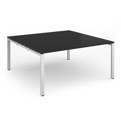 Adapt square boardroom table - EBT1616-WH-BK