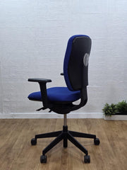 Refurbished Senator Dash Task Chair 3D Arms Navy Blue UK Delivery
