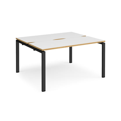 Adapt sliding top B2B desks 1200mm deep - STE1412-K-WO