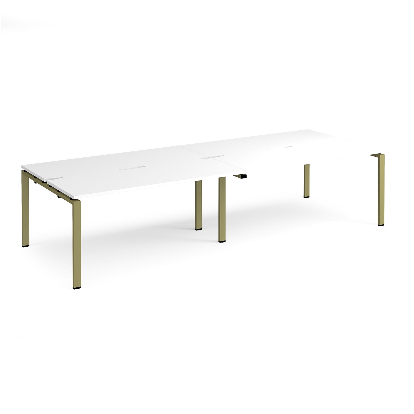 Adapt double back to back desks 1200mm deep - E3212-GN-WH
