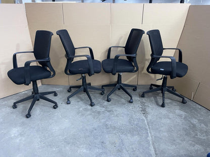Black Adjustable Operator Office Chairs - 50+ AVAILABLE- UK DELIVERY