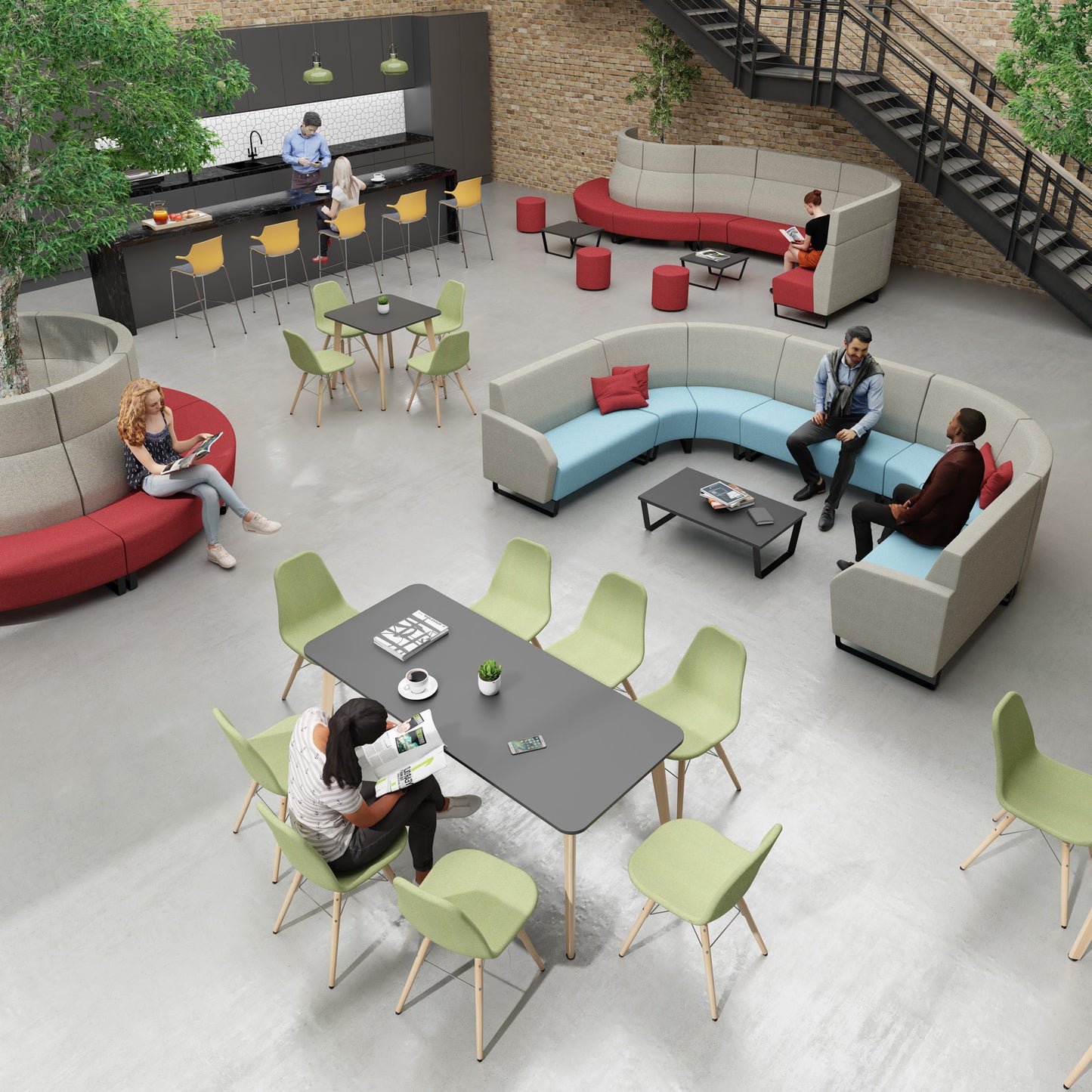 Encore modular low back convex unit