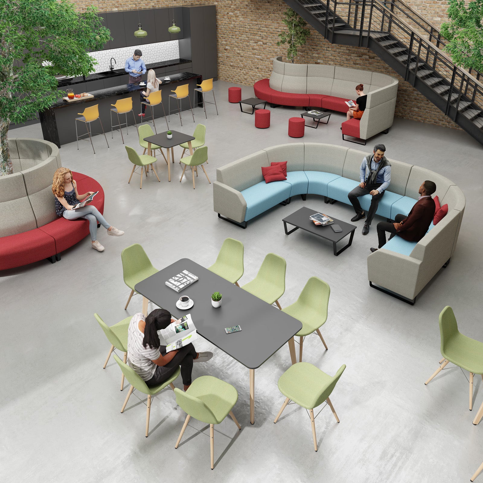 Encore modular low back convex unit