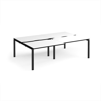 Adapt sliding top double B2B desks 1600mm deep - STE2416-K-WK