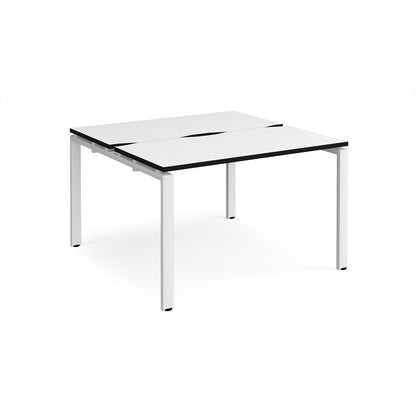 Adapt back to back desks 1200mm deep - E1212-WH-WK