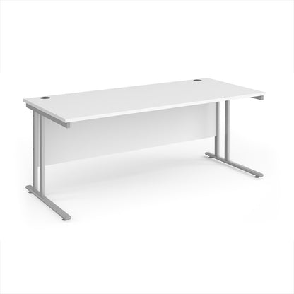 Maestro 25 cantilever 800mm deep desk - MC18SWH
