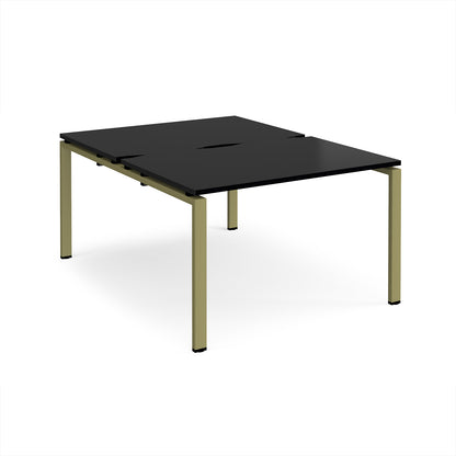 Adapt back to back desks 1600mm deep - E1216-GN-BK