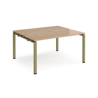 Adapt back to back desks 1200mm deep - E1412-GN-B