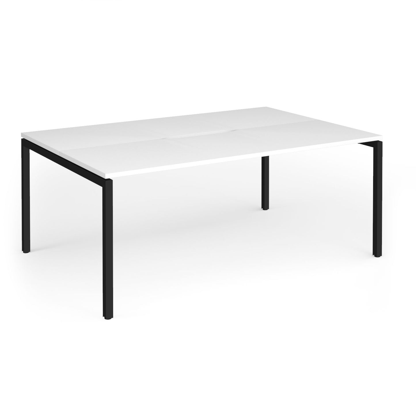 Connex Plus Goal Post back to back desks 1200mm deep - GCO1812-K-WH
