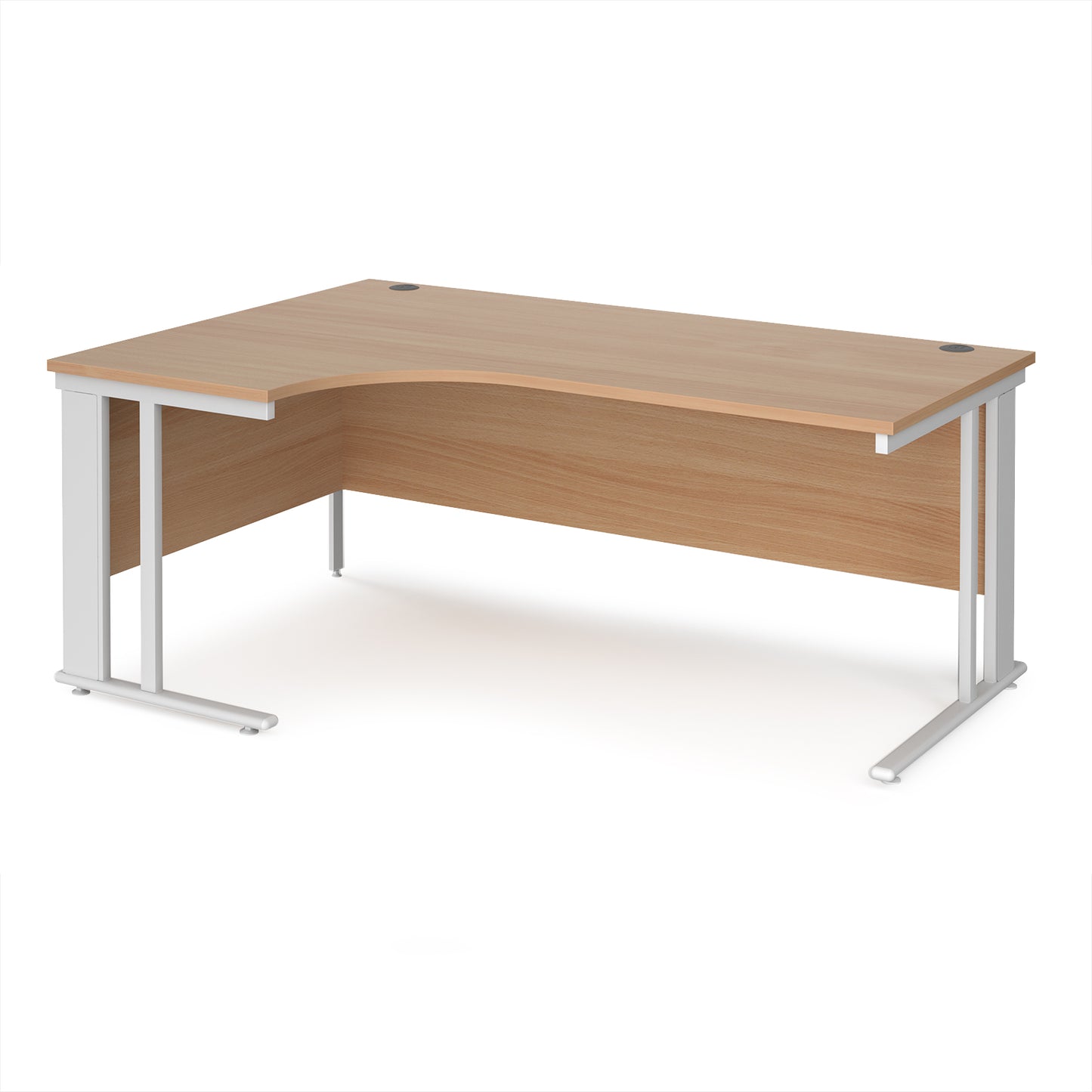Maestro 25 cable managed left hand ergonomic desk - MCM18ELWHB