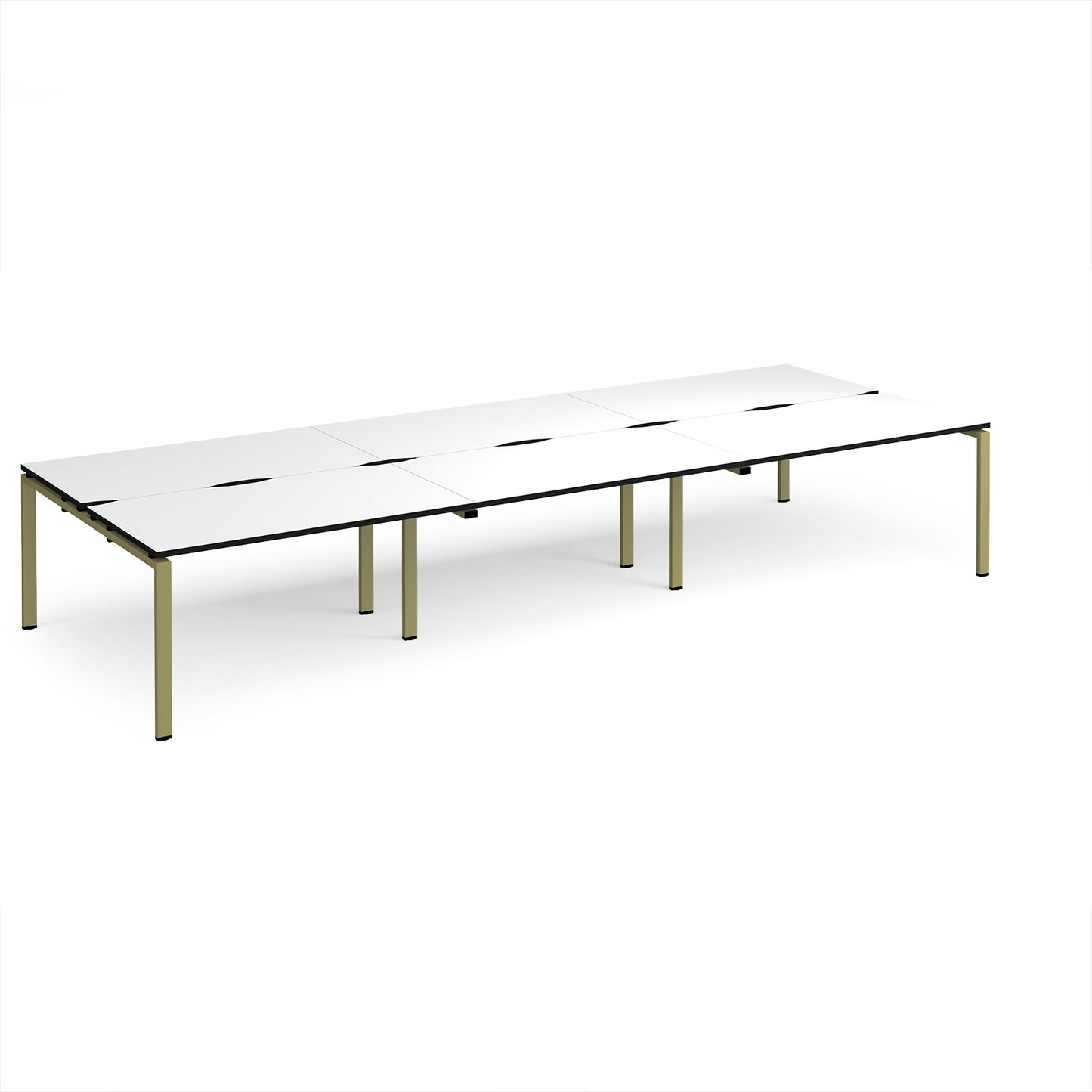 Adapt triple back to back desks 1600mm deep - E4216-GN-WK