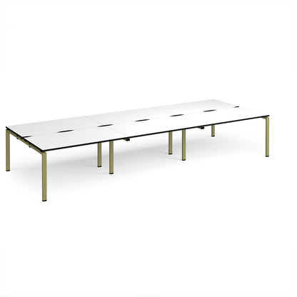 Adapt triple back to back desks 1600mm deep - E4216-GN-WK