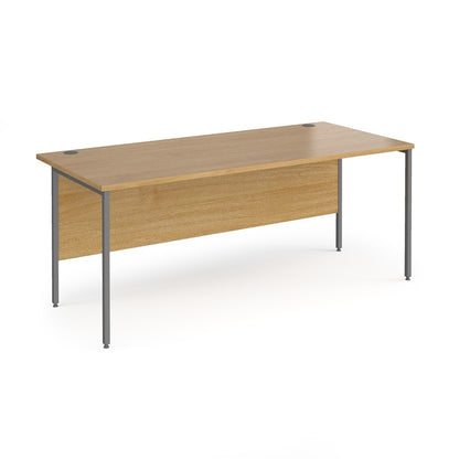 H-Frame straight desk 80cm deep