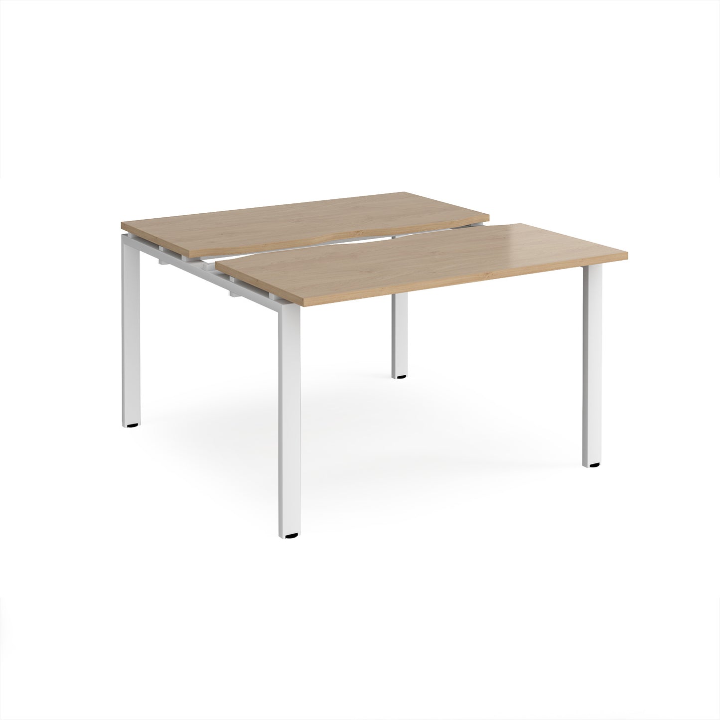 Adapt sliding top B2B desks 1200mm deep - STE1212-WH-KO