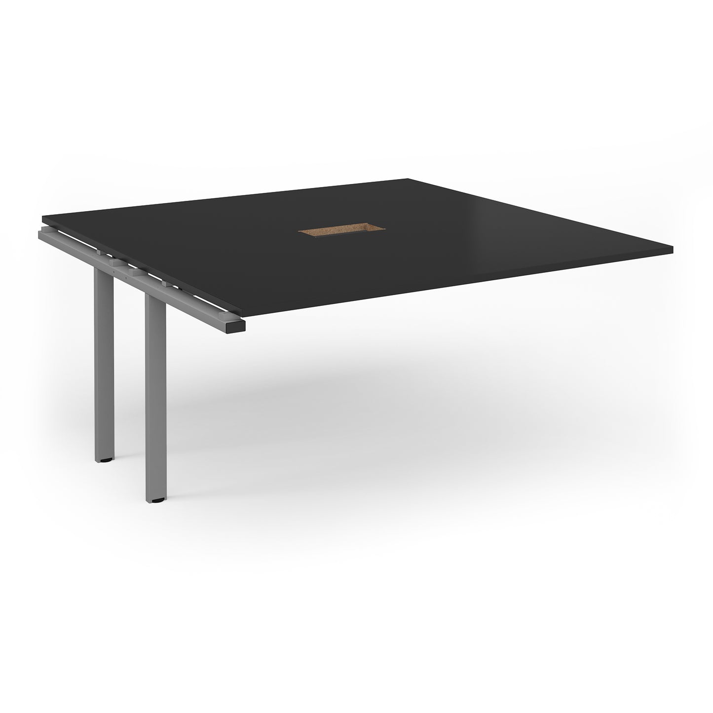 Adapt square power ready add-on boardroom table - EBT1616-AB-CO-S-BK