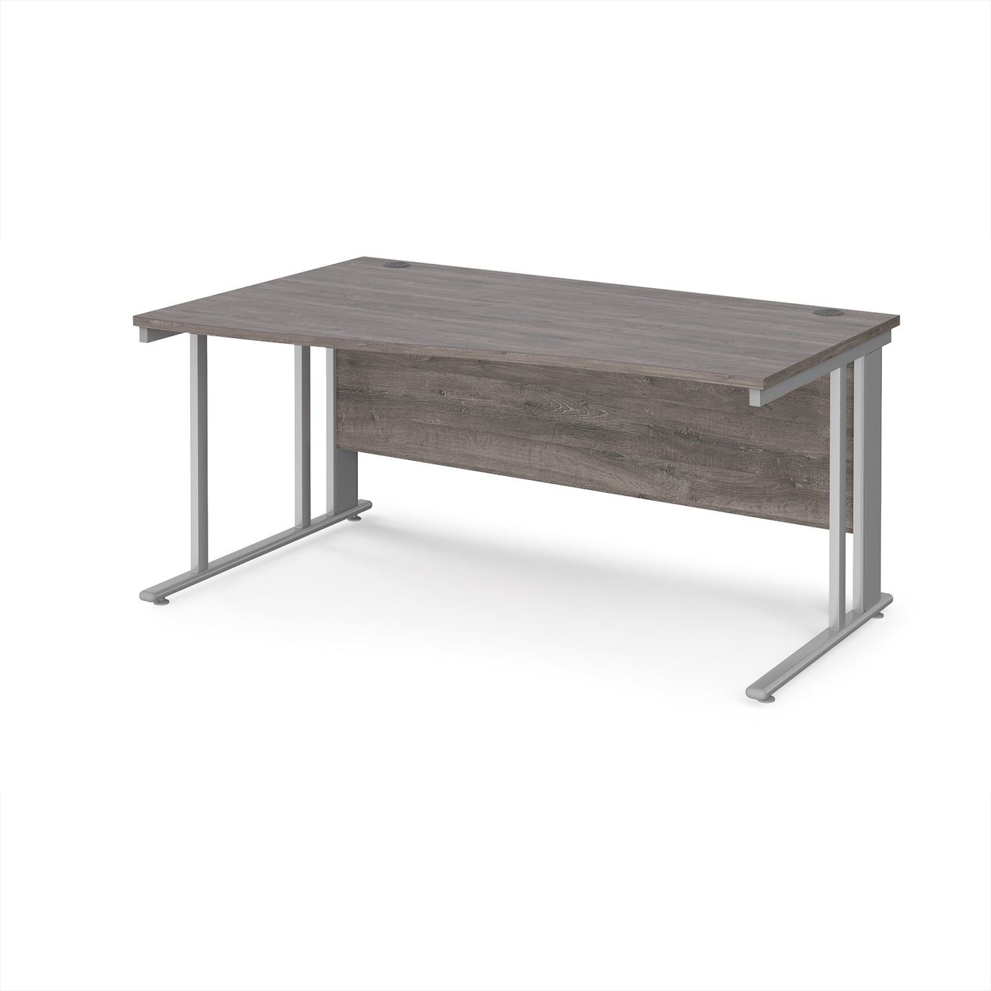 Maestro 25 cable managed left hand wave desk - MCM16WLSGO