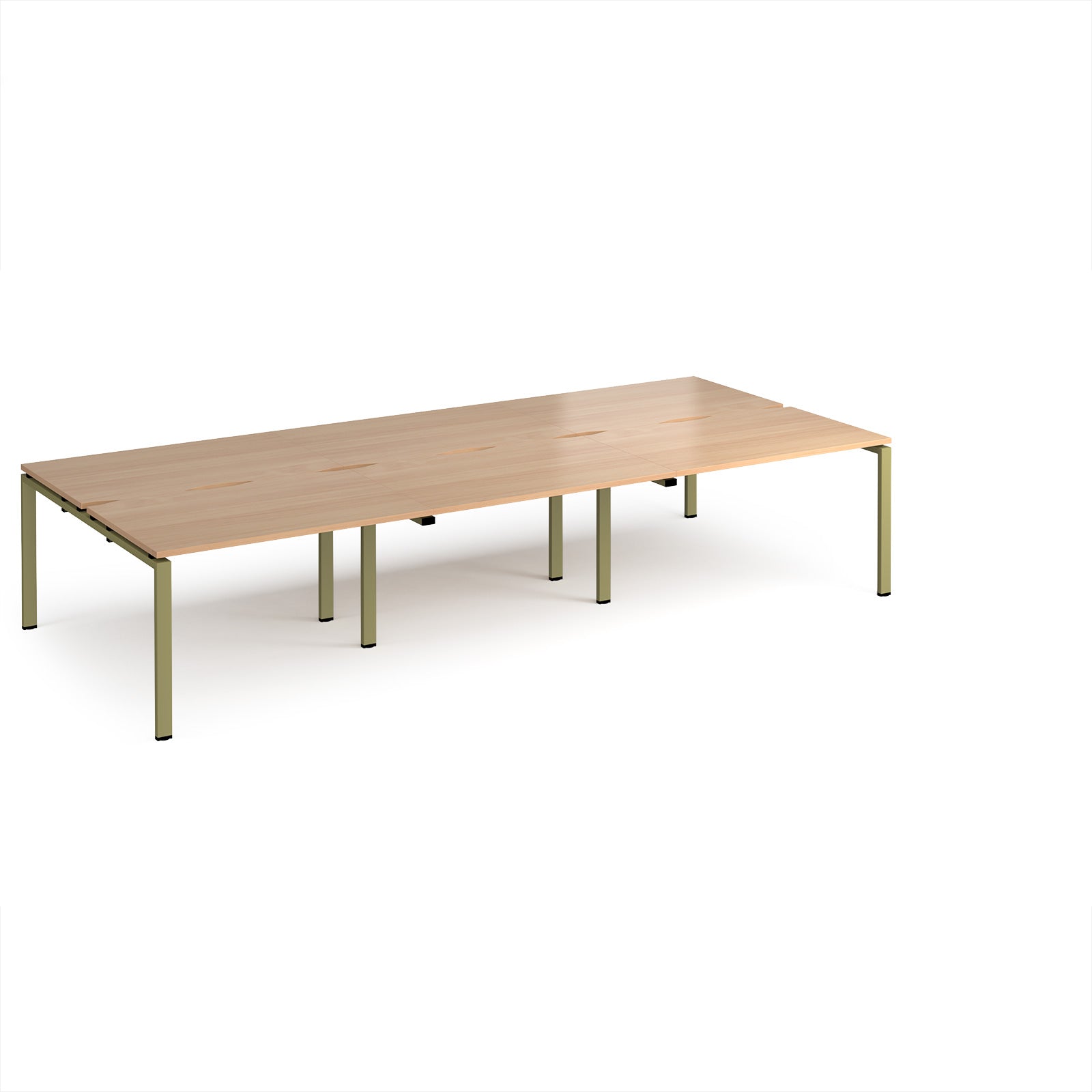 Adapt triple back to back desks 1600mm deep - E3616-GN-B